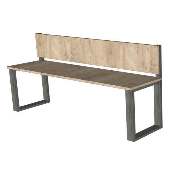 Banc simple avec dossier